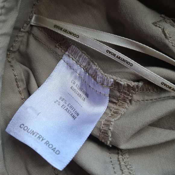 Country Road Size 10 Light Tan Cotton Skinny Casual Pants - Picture 6 of 7
